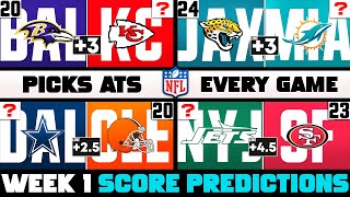 NFL Week 1 Score Predictions for EVERY Game [upl. by Persons]