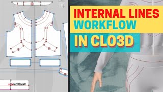 Internal Lines Workflow in CLO3D [upl. by Adnahsor555]