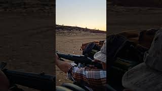 Binary trigger double tap drill on 6quot steel target at 75 yards binarytrigger pewpewlife [upl. by Cece]