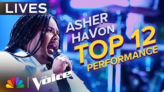 Asher HaVon Performs quotIll Make Love to Youquot by Boyz II Men  The Voice Lives  NBC [upl. by Notled]