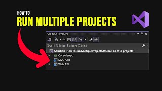 Visual Studio Tip 24  How to Run Multiple Projects at Once [upl. by Jueta262]