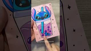 Stitch Blind Bag Boba tea bobatea blindbag blindbagpaper mysterybox diy stitch [upl. by Lrak]