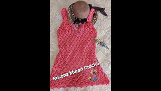 SAÍDA DE PRAIACROPPED OU VESTIDO FÁCIL E RÁPIDO DE FAZER TAM DE M A G croche crochet hademade [upl. by Mosora851]