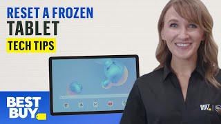 Reset Your Frozen Tablet  Tech Tips from Best Buy [upl. by Embry]