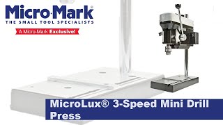 MicroLux® 3 Speed Mini Drill Press Unboxing and Optional Accessories from MicroMark [upl. by Flight441]