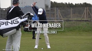 Wilco Nienaber golf swing Mid Iron faceon Betfred British Masters Hillside May 2019 [upl. by Etnomaj208]