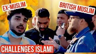 ExMuslim challenges British Muslim Hashim Vs ExMuslim  Speakers Corner  Hyde Park [upl. by Waldo67]