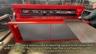 Custom 0414mm full automatic crimped wire mesh machine manufacturer from Chinacrimpedmeshmachine [upl. by Katerina]