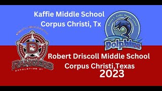 Kaffie Middle School Vs Robert Driscoll Middle School Corpus Christi Texas Football Game 09202023 [upl. by Anneuq411]