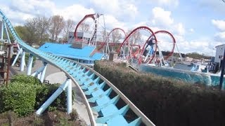 Shockwave Front Row onride HD POV Drayton Manor [upl. by Raddie]