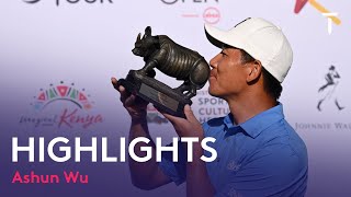 Highlights of Ashun Wus Winning Round 65  The 2022 Magical Kenya Open [upl. by Rois]