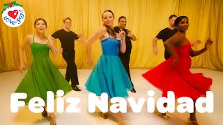 Feliz Navidad Christmas Dance  Easy Christmas Choreography Dance Song 💃🕺 [upl. by Prochora]