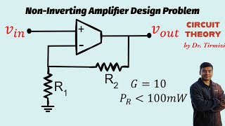 NonInverting Amplifier Design Problem  StepbyStep Tutorial [upl. by Anid]