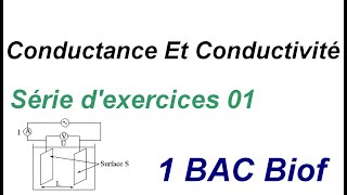 Conductance Et Conductivité 1BAC Biof  exercices corrigés 2020 [upl. by Akemahs539]