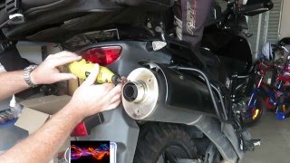 VStrom Exhaust Modification  quotHow toquot [upl. by Leirda]