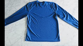 How to Fold a Mens Long Sleeve Shirt [upl. by Ynned355]