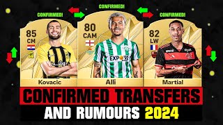 FIFA 25  NEW CONFIRMED TRANSFERS amp RUMOURS 🤪🔥 ft Dele Alli Kovacic Martial etc [upl. by Sayed]