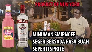 REVIEW MINUMAN SMIRNOFF ICE PINK LEMONADE DAN VODKA DARI NEW YORK [upl. by Sivie]