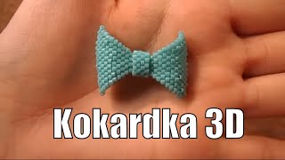 Kokardka z koralików TOHO wypleciona ściegiem PEYOTE ★ TUTORIAL BEADING ★ [upl. by Marcus]