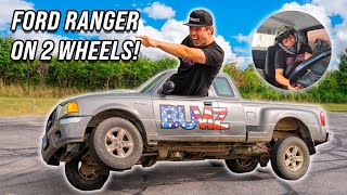 Ford Ranger Goes on 2 Wheels Didnt go as Planned [upl. by Yrok471]