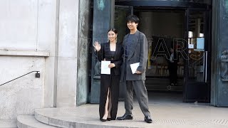 Katayose Ryota 片寄 涼太 amp Tsuchiya Tao 土屋 太鳳  Giorgio Armani Haute Couture show in Paris 2024 [upl. by Fesuy]