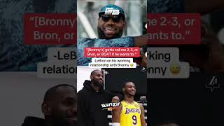 lebron says Bronny’s not allowed to call him “dad” on the court 😄 [upl. by Cummings]