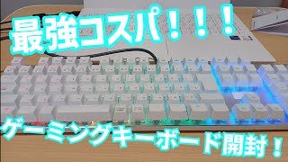 【最強コスパ】ゲーミングキーボード開封！！！ [upl. by Adiuqram273]