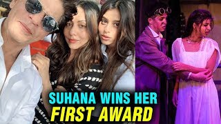 Shahrukh Khans Daughter Suhana Khan FIRST Award For Exceptional Contribution To Drama [upl. by Bandler]