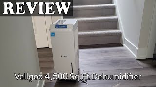 Vellgoo Drytank 4500 SqFt Energy Star Dehumidifier Review [upl. by Ahmad]