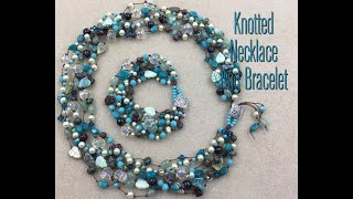 How to make a Knotted Bracelet and Necklace set [upl. by Ellennoj88]