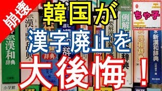 【韓国崩壊】韓国が漢字廃止を『大後悔！』→中国『後悔してもすでに手遅れだ！』偏った愛国心が仇となる！！ [upl. by Yrotciv]