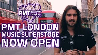 PMT London Store Tour  The Newest Guitar Shop in London [upl. by Eeliram]