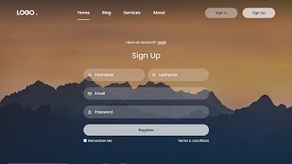 How To Make A Website With Login And Register  HTML CSS amp JavaScript [upl. by Iaoh199]