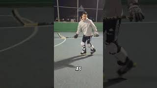 HOW TO DO BACKWARDS CROSSOVERS  ROLLER HOCKEY TUTORIALS [upl. by Bratton291]