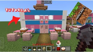 Como fazer uma sorveteria no Minecraft🍨🍨✨ [upl. by Saiasi483]