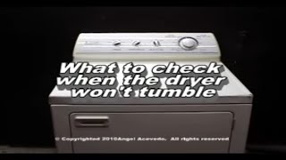 Performa Dryer Drum Not Spinning Around  See What Parts You Need To Check [upl. by Ailegra]