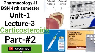 Corticosteroids  PharmacologyII  BSN  4rth semester Unit1 Lecture 3 Part 2 [upl. by Steinman]