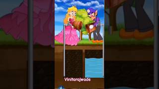 Peach and Waluigi 💦 Consequences of growing plants with dirty water 💚 shorts tiktok Story viral [upl. by Gunilla234]