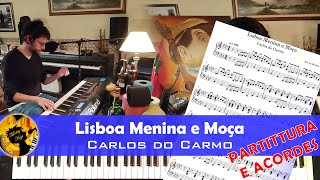 Carlos do Carmo  Lisboa Menina e Moça  Tutorial e Cover [upl. by Lapides379]