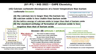 Temperature amp Enthalpy in Carbonate Decomposition  202342U1P1 CAPE Chemistry [upl. by Hanah785]