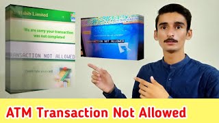 Transaction not allowed ATM Error  Your transaction was not completed  PayPak  Visa  MasterCard [upl. by Latsryk688]