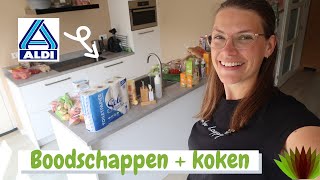 Boodschappen shoplog Aldi  Wat eten we vandaag II koken met HelloFresh II Puur Jorieke vlog [upl. by Anneliese585]