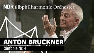 Anton Bruckner Sinfonie Nr 4 mit Günter Wand 1990  NDR Elbphilharmonie Orchester [upl. by Annayoj]