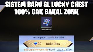 SISTEM BARU STARLIGHT LUCKY CHEST  100 PASTI DAPAT STARLIGHT CARD NYA MOBILE LEGENDS [upl. by Atekehs388]