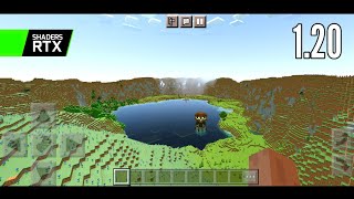 RTX MCPE 120 SHADERS HSD 150 RENDERDRAGON  ANDROID [upl. by Ytinav]