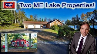 Maine Vacation Waterfront Property  2 Lake Homes [upl. by Collis120]