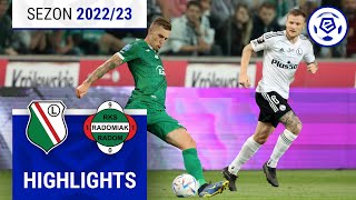 Legia Warszawa  Radomiak Radom 10  SKRÓT  Ekstraklasa 202223  8 Kolejka [upl. by Adrien]