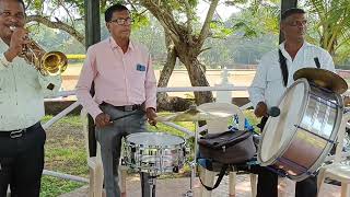 Local brass band musicians from Mandur keep the tradition alive at village feast [upl. by Reiss]