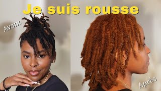 Je colore mes locks en roux ⎜Ginger Locs  Comment teindre ses locks ⎜Maybiyd [upl. by Daisie]