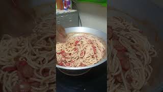 VERY SIMPOL SPAGHETTI food shorts subscribe [upl. by Mollee]